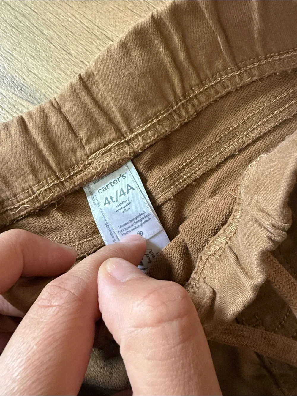 Carter's Tan Drawstring Chinos for Boys Size 4T